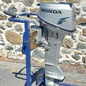 Used 6Hp Honda Outboard Longshaft Manual Start Tiller Control 2Cyl